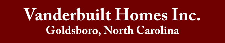 Vanderbuilt Homes Logo - Goldsboro NC - Home Builder - New Home Construction - General Contractor - New Homes for Sale - Goldsboro NC