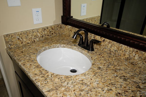 Goldsboro NC New Homes for Sale - 902 Braswell Rd. - Granite Countertop in Master Bath with Undermounted Sink