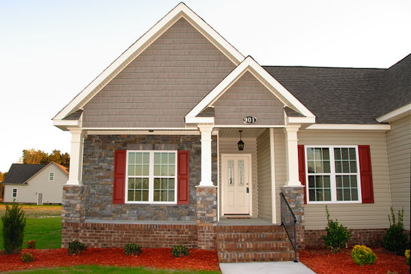 New Construction for Sale - 901 Braswell Rd. - Goldsboro NC - Front Porch with Columns